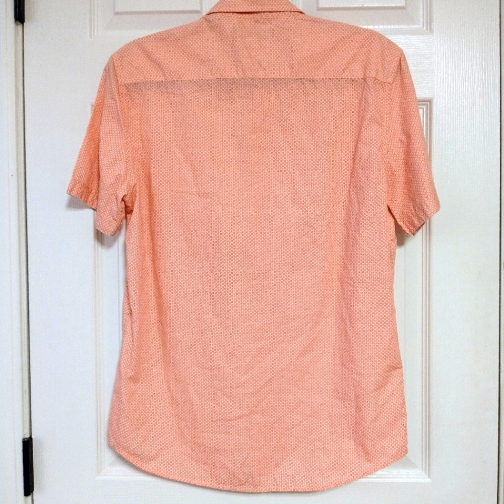 Saks Fifth Avenue Men's Short Sleeve Button Down Shirt - Picture 2 of 5